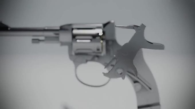 Crear un video de animación de armas en 3d, modelo de arma de fuego en ...