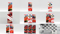design roll up banner, flyer, standee designs for events