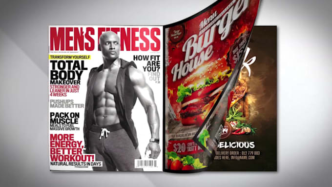 make magazine book promo video for your brand