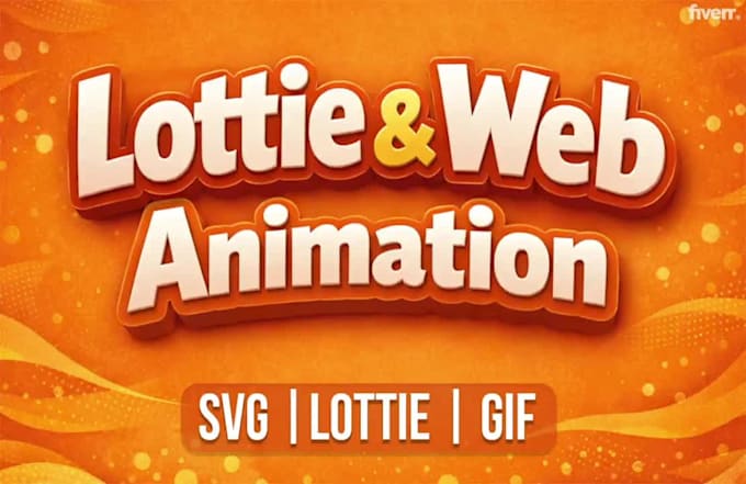create custom json lottie animation for your web or app