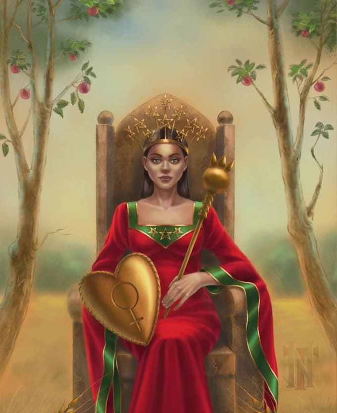create custom tarot cards in fantasy or gothic style