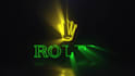 create light rays neon logo intro animation