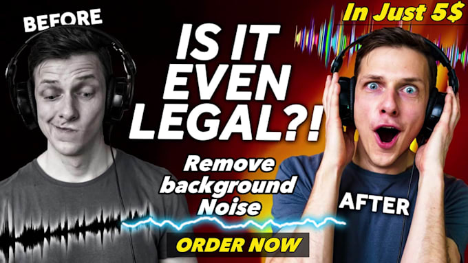 remove background noise from audio, make audio clear