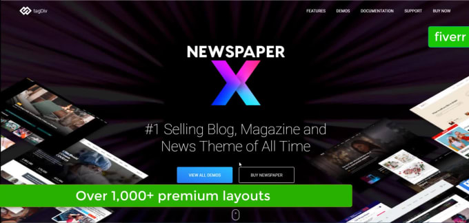 Newspaper, Magazine, Blog, Business WordPress Full Website