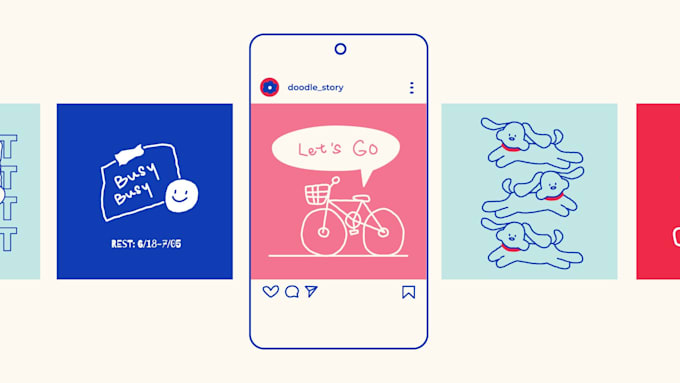 create cute vector doodle art