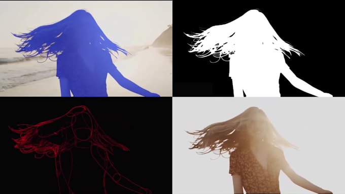 do rotoscoping or keying to remove background from video