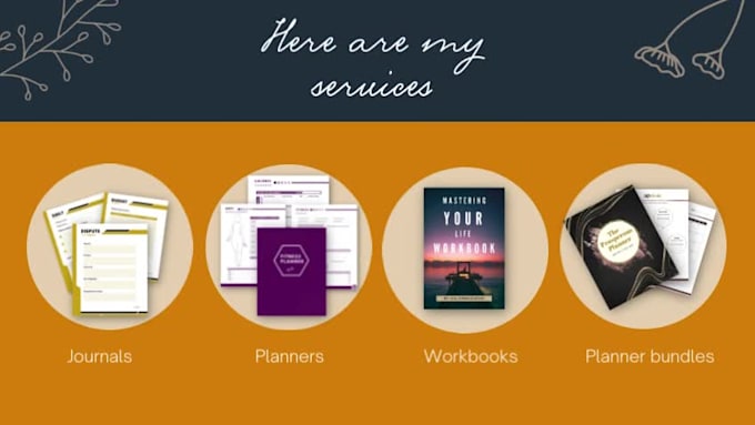 design custom planner, journal, and workbook