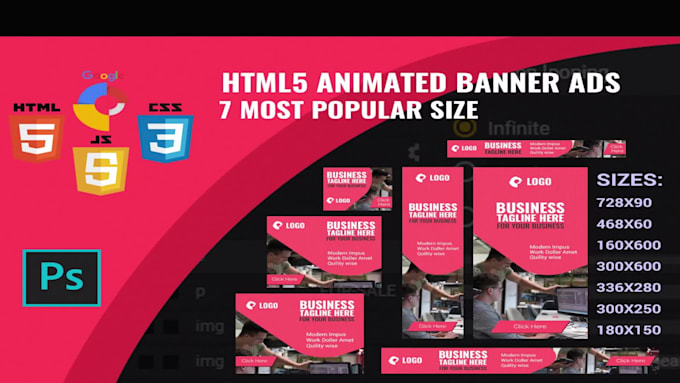 Design html5 animated gif banner web banner and gif animation by Krutik ...