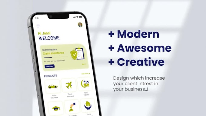 create professional mobile app design for ios and android