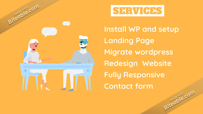 develop an attractive and responsive wordpress website