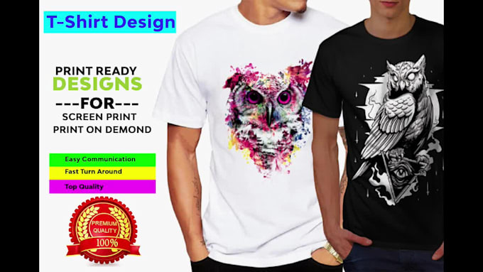do custom based graphic t shirt design and t shirt illustration