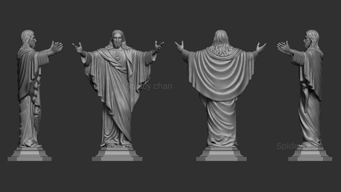 sculpt hyper realistic 3d model for 3d printing