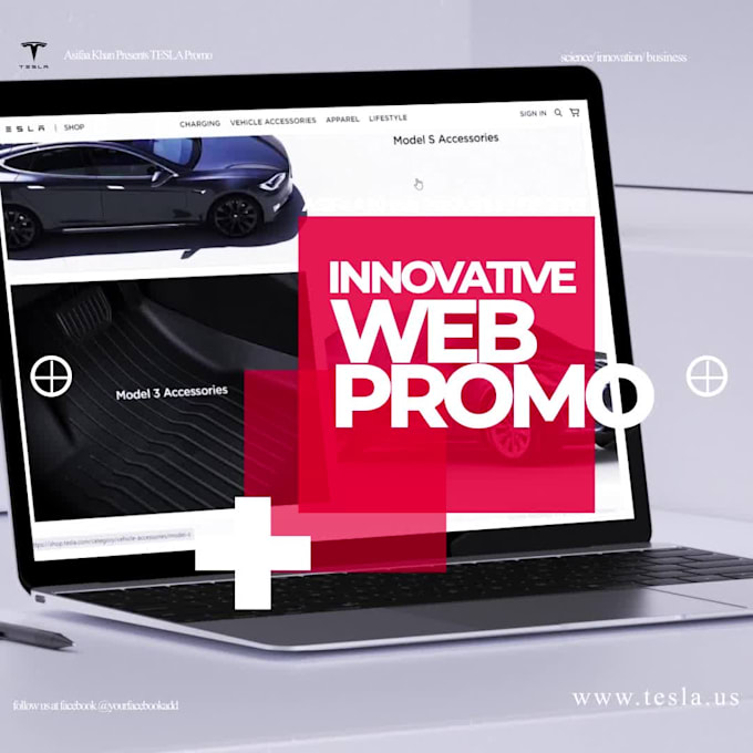 create unique professional website promo or app promo videos