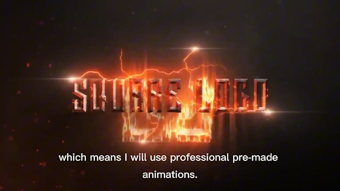 create  high quality 3d gaming logo reveal intro for youtube