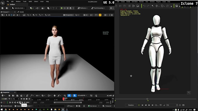 create rig realistic character, do character animation in unity or unreal engine