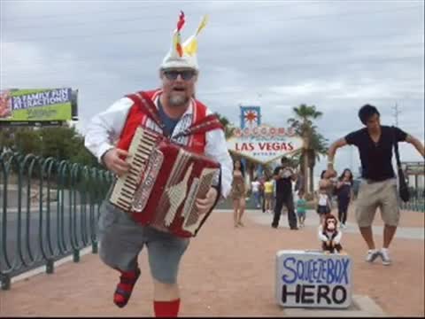 send video of unique accordion singing telegram