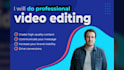 do professional video editing