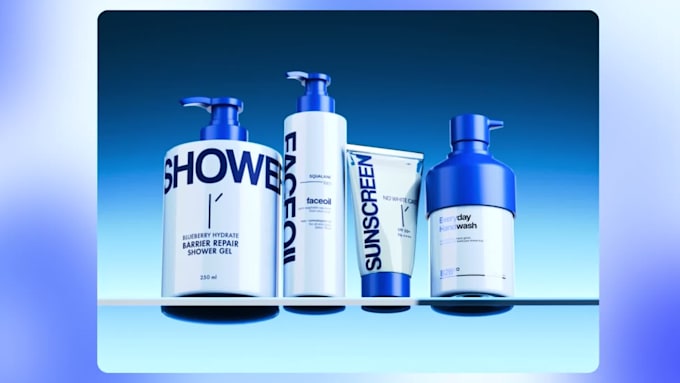 do photorealistic 3d cosmetic rendering for skincare brands