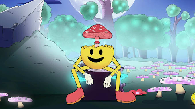 create 2d cartoon animation for you