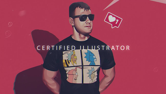 create a detailed vector art portrait