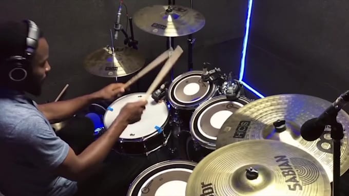 record professional mixed drum track as your session drummer