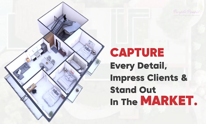 create professional 3d floor plan renders for real estate marketing