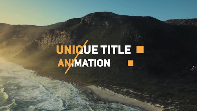 do text or custom title animation and motion graphics
