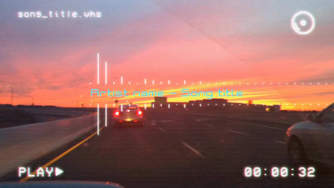 create a vhs lofi music visualizer