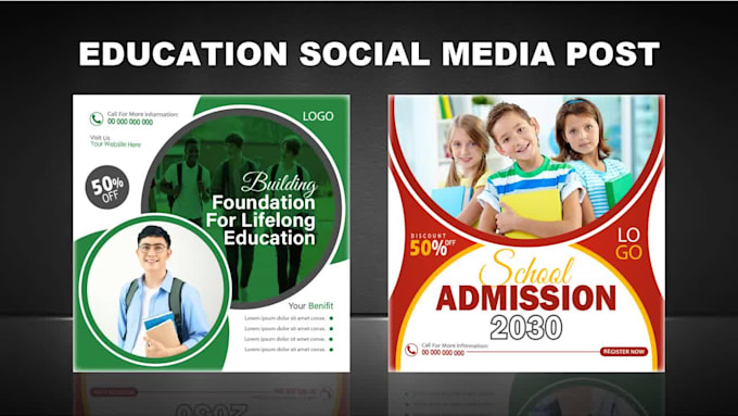 do ad creative for facebook ads and social media post design