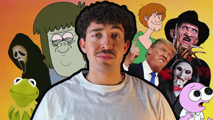 do popular cartoon character and random voice impressions