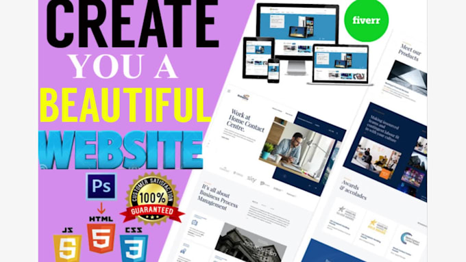 do responsive website design and convert PSD to HTML