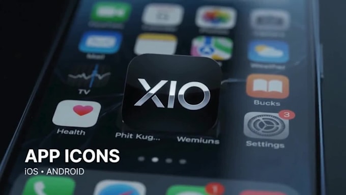 design modern 3d app icon and app logo for ios android
