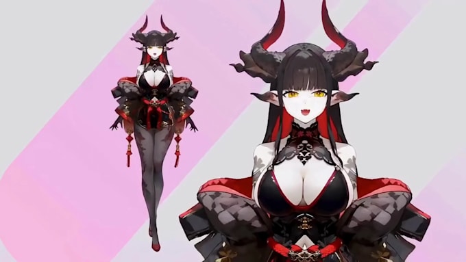 design and rig live2d model, 2d vtuber model, vtuber commission anime vtuber rig