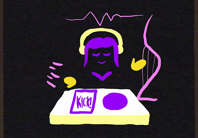 animate a playful music visualizer