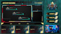 design animated twitch overlay package and logo
