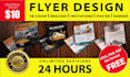 design professional flyer, poster, brochure in 24 hours