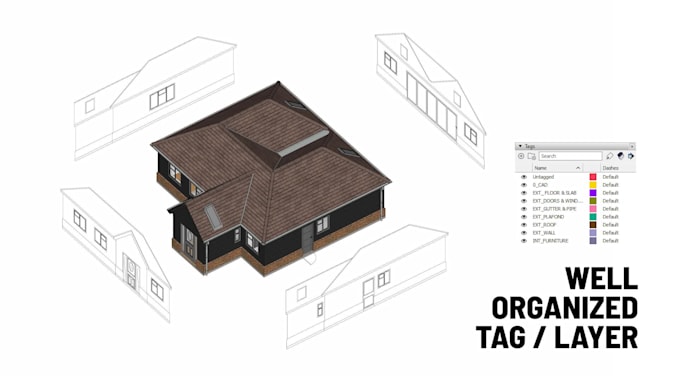create detailed 3d sketchup model exterior and interior