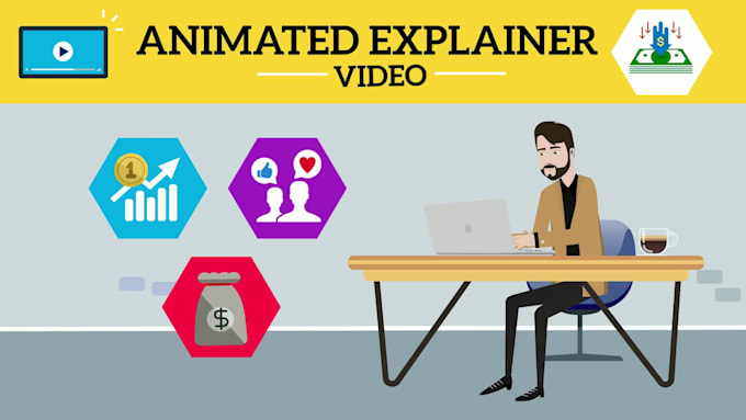 create 2d animation explainer video and character animation