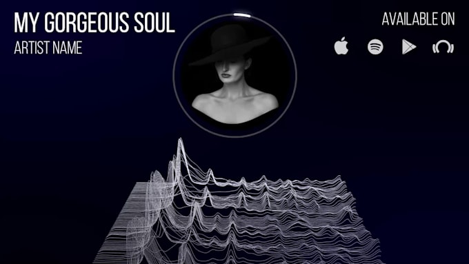 do modern unique music video visualizer with lyrics