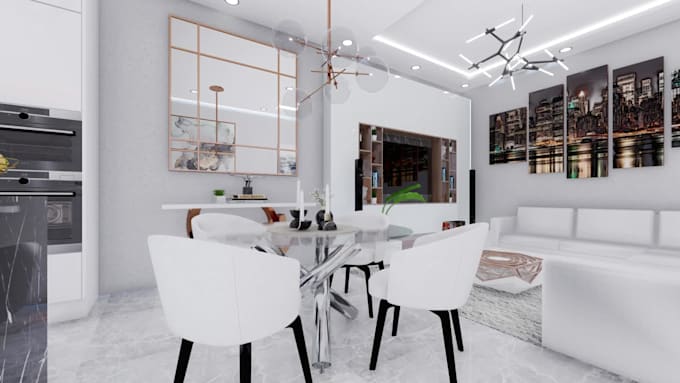 do interior design 3d rendering residential or commercial