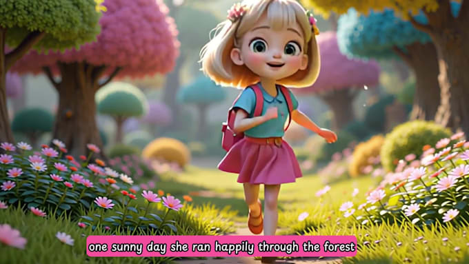 create ai video art and 3d animated cartoon for kids