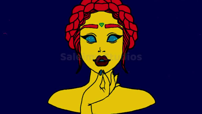make animated trippy psychedelic visual lyrics music videos for you