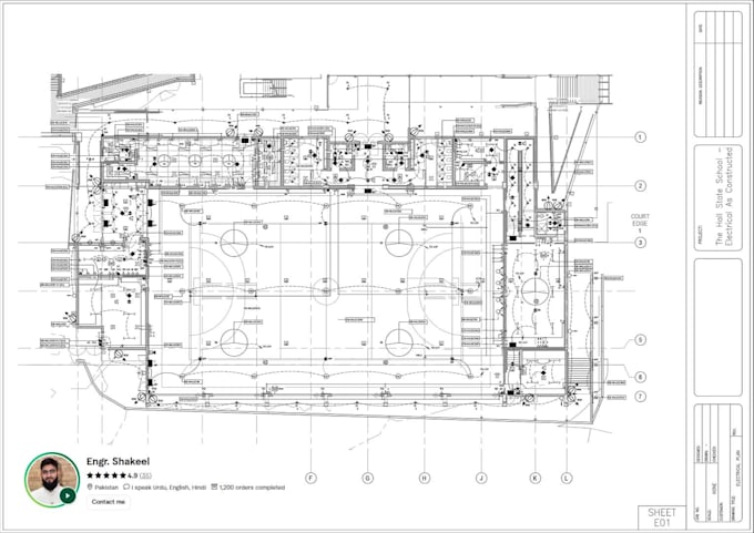 design electrical layout, load calculation and sld for permit approval