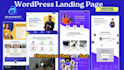 create a modern wordpress website and wordpress landing page