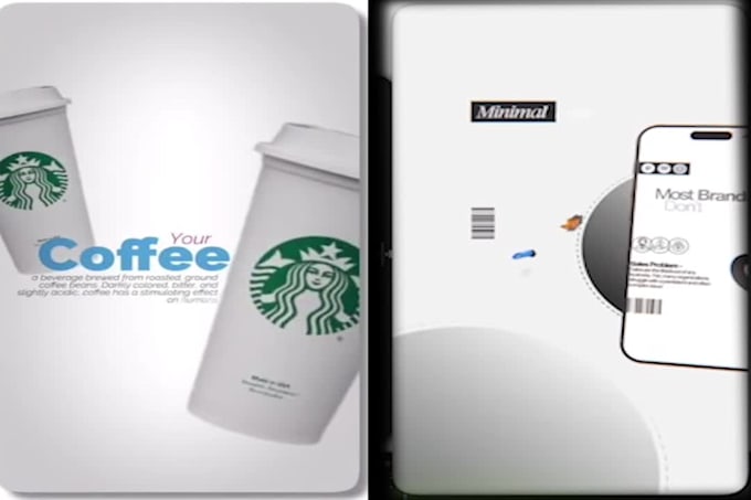 create motion graphics ads for instagram and  brands