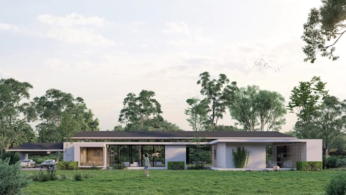 do HQ realistic exterior, landscape renderings