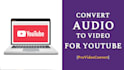 convert your audio to mp4 for upload on youtube , facebook