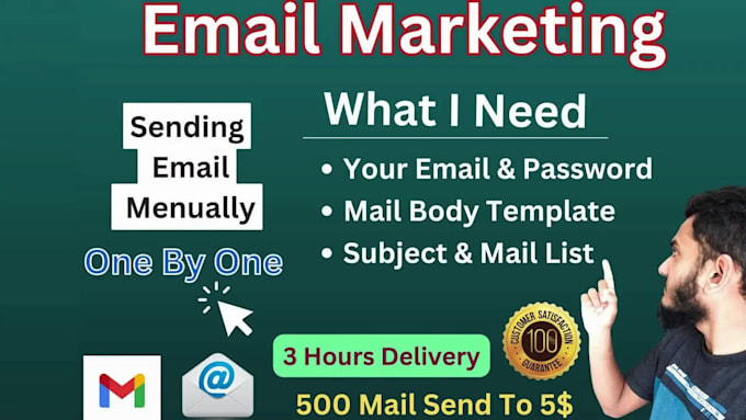 send 1500 emails manually one by one