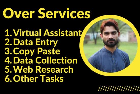 be your personal administrative virtual assistant data entry