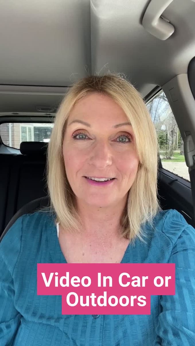 create a spokesperson video in my car